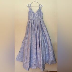 Sherri Hill Lilac Floral Formal Girls' Dress